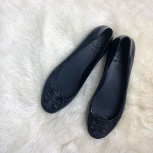 Tory Burch Reva Jelly Flats Navy Blue